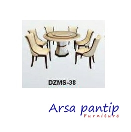 ชุดโต๊ะอาหารหินอ่อน DZMS-38-2 ชุดโต๊ะอาหารหินอ่อน DZMS-38-2