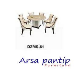 ชุดโต๊ะอาหารหินอ่อน DZMS-61-3 ชุดโต๊ะอาหารหินอ่อน DZMS-61-3